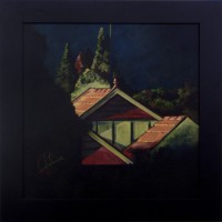 Lyons Road :: (70cmx70cm) Acrylic and oil   on canvas
